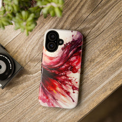 Wine Spill Abstract Art Case — Artistic Phone Case for Wine Lovers