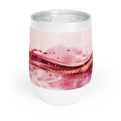Chill Wine Tumbler – Abstract Wine Spill Glass Design (Wine & Cozy Collection)