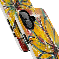 Abstract Floral Tough Cases - Original Unique Sentiments Design