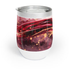Chill Wine Tumbler — Abstract Wine Spill Design (Wine & Cozy Collection)