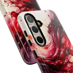 Wine Spill Abstract Art Case — Artistic Phone Case for Wine Lovers