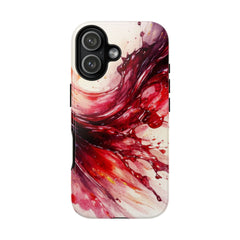 Wine Spill Abstract Art Case — Artistic Phone Case for Wine Lovers
