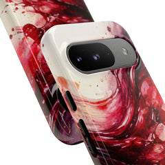 Wine Spill Abstract Art Case — Artistic Phone Case for Wine Lovers