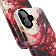Wine Spill Abstract Art Case — Artistic Phone Case for Wine Lovers
