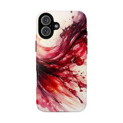 Wine Spill Abstract Art Case — Artistic Phone Case for Wine Lovers