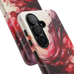 Wine Spill Abstract Art Case — Artistic Phone Case for Wine Lovers
