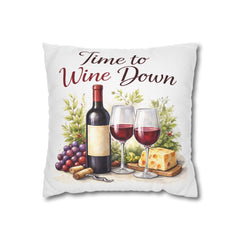 Time to Wine Down Pillowcase — Wine & Cozy Collection