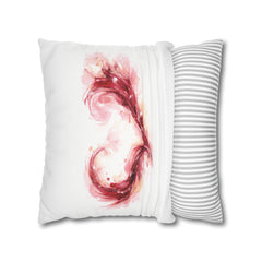 Vinyard Abstracts Series Heart Wine-Spill Pillowcase - Wine & Cozy Collection