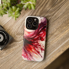 Wine Spill Abstract Art Case — Artistic Phone Case for Wine Lovers