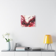 Red Wine Splash Canvas Art — Stretched Matte Wall Print