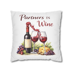 Partners in Wine Decorative Pillow - Wine & Cozy Collection