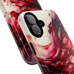 Wine Spill Abstract Art Case — Artistic Phone Case for Wine Lovers