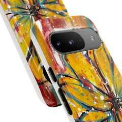 Abstract Floral Tough Cases - Original Unique Sentiments Design