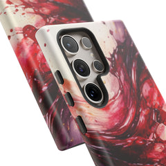 Wine Spill Abstract Art Case — Artistic Phone Case for Wine Lovers