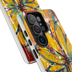 Abstract Floral Tough Cases - Original Unique Sentiments Design