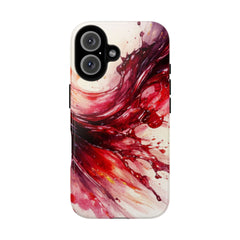 Wine Spill Abstract Art Case — Artistic Phone Case for Wine Lovers