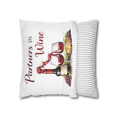 Partners in Wine Decorative Pillow - Wine & Cozy Collection