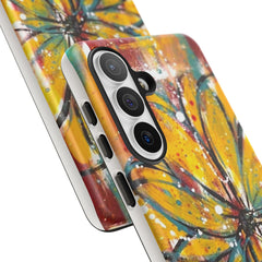 Abstract Floral Tough Cases - Original Unique Sentiments Design