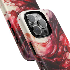 Wine Spill Abstract Art Case — Artistic Phone Case for Wine Lovers