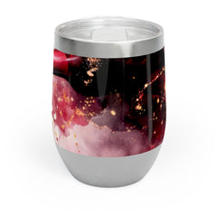 Chill Wine Tumbler — Abstract Wine Spill Art Stainless Tumbler