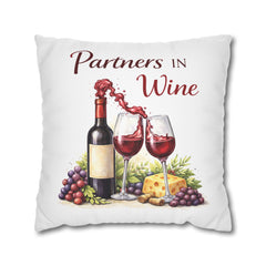 Partners in Wine Decorative Pillow - Wine & Cozy Collection