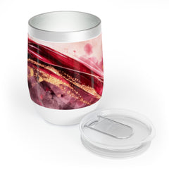 Chill Wine Tumbler — Abstract Wine Spill Design (Wine & Cozy Collection)