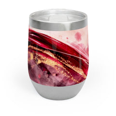 Chill Wine Tumbler — Abstract Wine Spill Design (Wine & Cozy Collection)