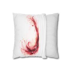 Wine Swirl Abstract Pillowcase — Vineyard Abstracts Decorative Throw Pillow