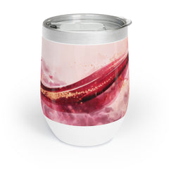 Chill Wine Tumbler – Abstract Wine Spill Glass Design (Wine & Cozy Collection)