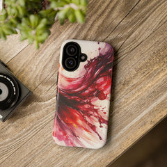 Wine Spill Abstract Art Case — Artistic Phone Case for Wine Lovers