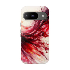 Wine Spill Abstract Art Case — Artistic Phone Case for Wine Lovers