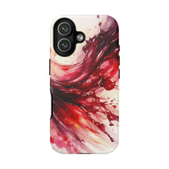 Wine Spill Abstract Art Case — Artistic Phone Case for Wine Lovers