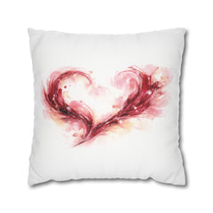 Vinyard Abstracts Series Heart Wine-Spill Pillowcase - Wine & Cozy Collection