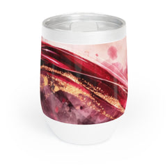 Chill Wine Tumbler — Abstract Wine Spill Design (Wine & Cozy Collection)