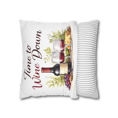 Time to Wine Down Pillowcase — Wine & Cozy Collection