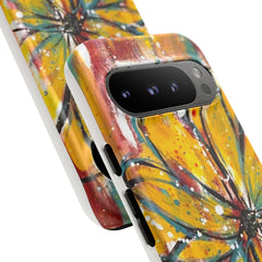 Abstract Floral Tough Cases - Original Unique Sentiments Design