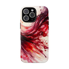 Wine Spill Abstract Art Case — Artistic Phone Case for Wine Lovers