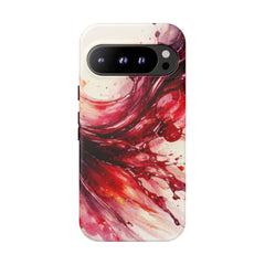 Wine Spill Abstract Art Case — Artistic Phone Case for Wine Lovers