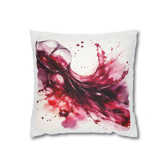 Abstract Wine Spill Decorative Pillow Cover — Vineyard Abstracts Series