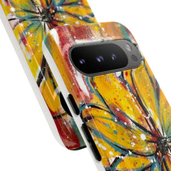 Abstract Floral Tough Cases - Original Unique Sentiments Design