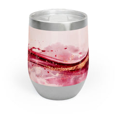 Chill Wine Tumbler – Abstract Wine Spill Glass Design (Wine & Cozy Collection)