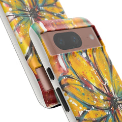 Abstract Floral Tough Cases - Original Unique Sentiments Design