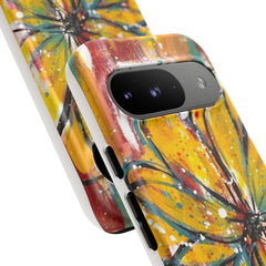 Abstract Floral Tough Cases - Original Unique Sentiments Design