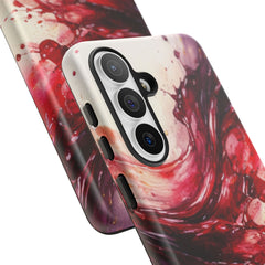 Wine Spill Abstract Art Case — Artistic Phone Case for Wine Lovers