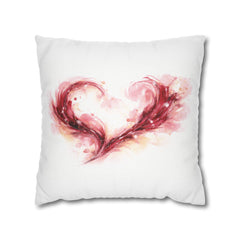 Vinyard Abstracts Series Heart Wine-Spill Pillowcase - Wine & Cozy Collection