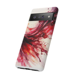 Wine Spill Abstract Art Case — Artistic Phone Case for Wine Lovers