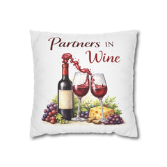 Partners in Wine Decorative Pillow - Wine & Cozy Collection
