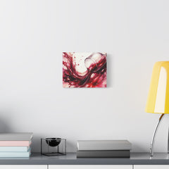 Red Wine Splash Canvas Art — Stretched Matte Wall Print