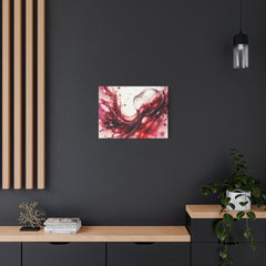 Red Wine Splash Canvas Art — Stretched Matte Wall Print
