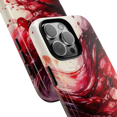 Wine Spill Abstract Art Case — Artistic Phone Case for Wine Lovers